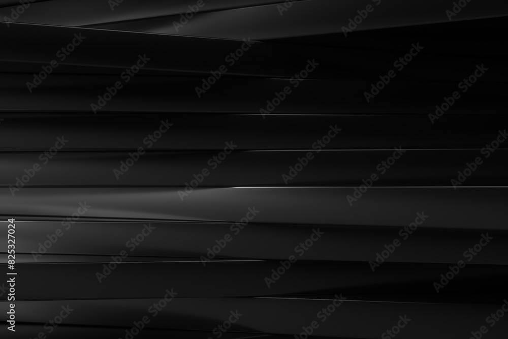 Abstract Black 3D panels , Minimal geometric background. Abstract Black 3D panels , Minimal geometric background.