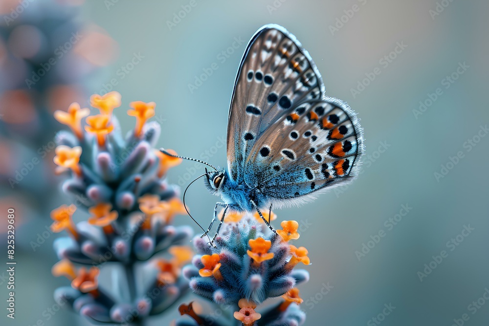 Obraz premium A close up of a butterfly on a flower