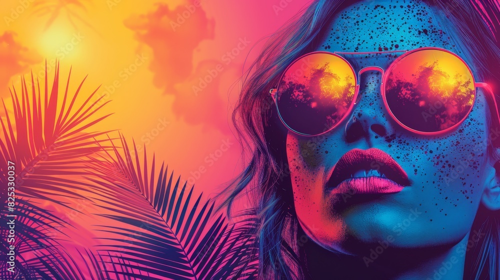 fun summer pop art, summer pop art vibes with bright sunshine, bold colors, and retro style ideal for summer party invites or social media posts fun summer pop art, summer pop art vibes with bright sunshine, bold colors, and retro style ideal for summer party invites or social media posts