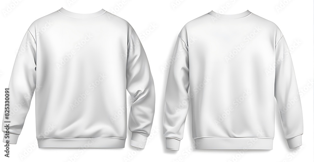 Set of White Tees, Sweatshirts, and Sweaters: Front and Back View Mockup Template for Graphic Design on White Background Cutout
Set of White Tees, Sweatshirts, and Sweaters: Front and Back View Mockup Template for Graphic Design on White Background Cutout