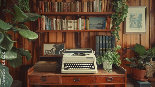 Cozy Retro-Inspired Home Office