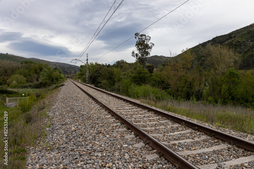 Railway tracks lead to infinity