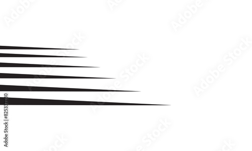 Comic speed motion lines. Horizontal fast motion lines for comic books. isolated on white background. Vector illustration. EPS 10 © Kakal CF ID 4016033