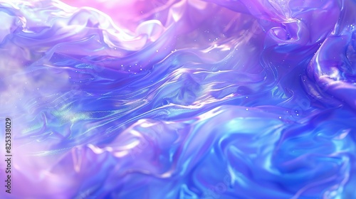  A detailed shot of a vibrant blue and purple backdrop illuminated from above