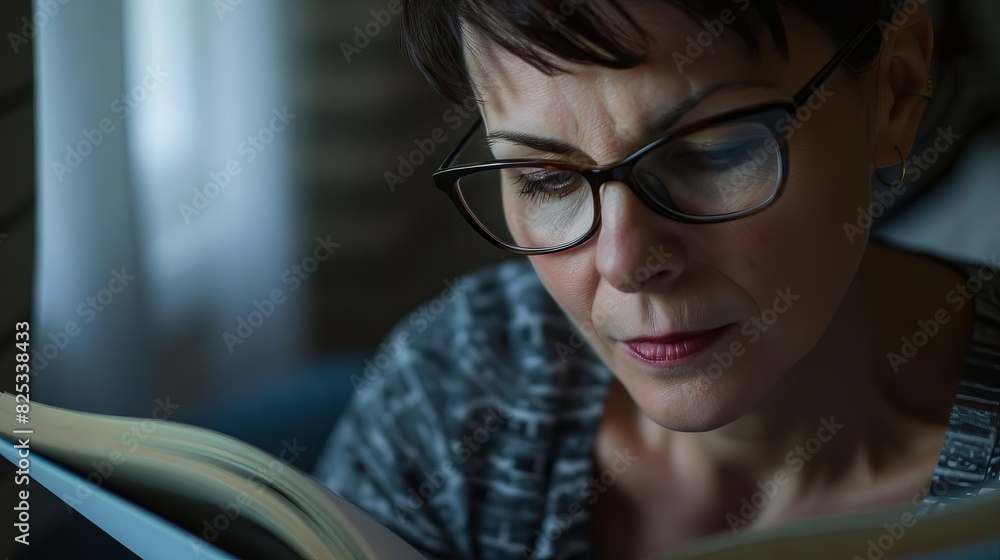 pensive woman in glasses engrossed in reading book lifestyle portrait photography pensive woman in glasses engrossed in reading book lifestyle portrait photography