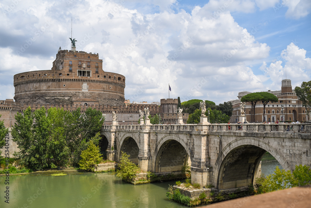 Rome, Castel Sant'Angelo, Ponte Vittorio Emanuele II Rome, Castel Sant'Angelo, Ponte Vittorio Emanuele II