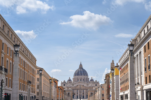 Basilica di San Pietro from Via della Conciliazione, Vatican City