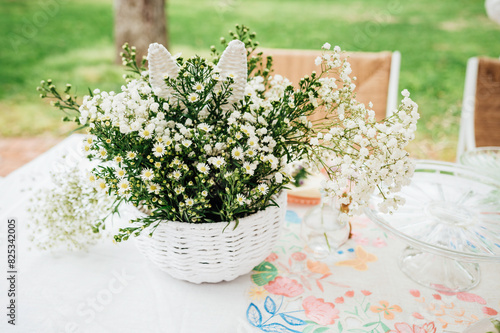 Wallpaper Mural Easter table scape in the backyard Torontodigital.ca