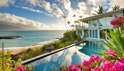 Tropical villa on hawaii