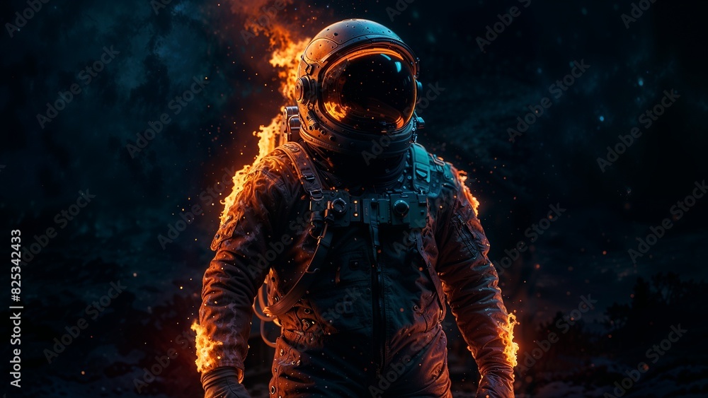 An astronaut in the space, AI-generated. An astronaut in the space, AI-generated.