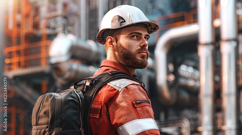 Industrial Worker in High-Tech Environment Industrial Worker in High-Tech Environment