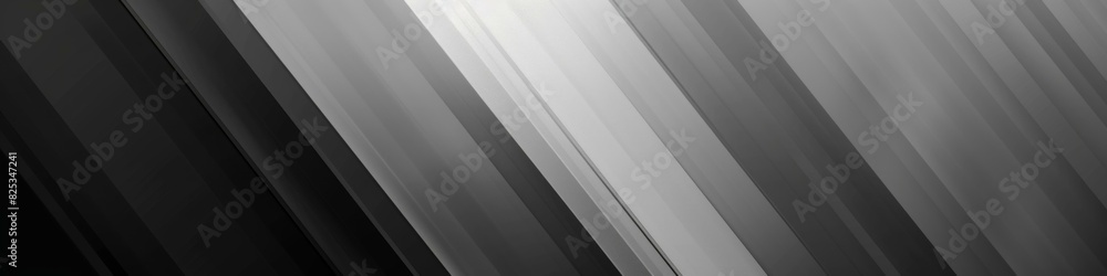 Fototapeta premium Abstract Black and White Geometric Lines Background