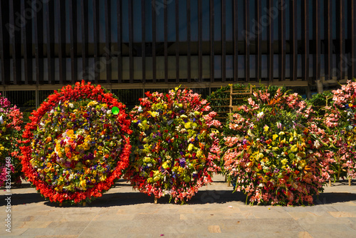 Medellin, Antioquia, Colombia. August 17, 2022. Medellín is celebrating, the flower fair returns with the parade of photo