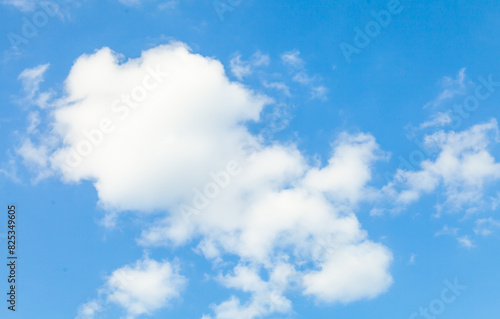 blue sky and white cloud nature