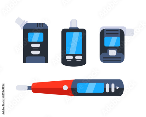 Portable breathalyzer. Device for determining the intoxication of a person.