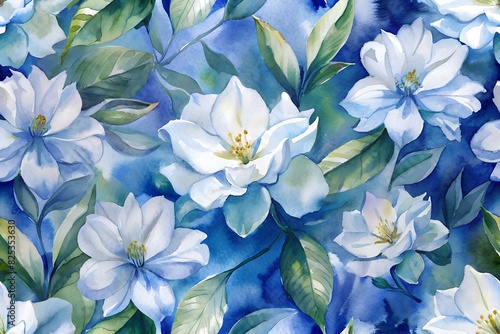  watercolor flower background © Tatiana
