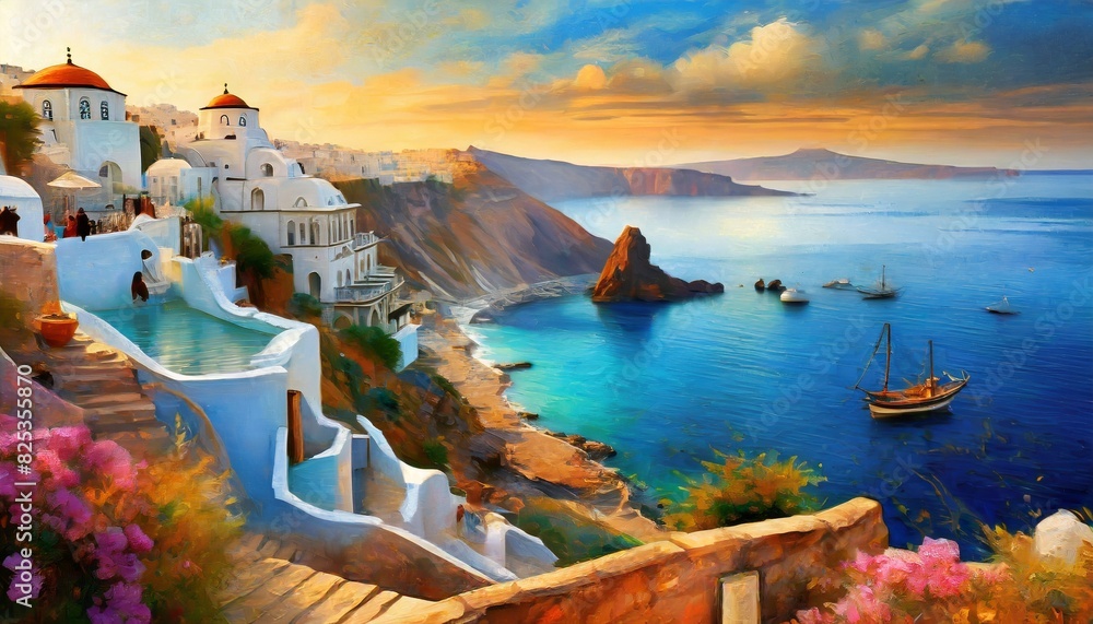 Fototapeta premium Santorini