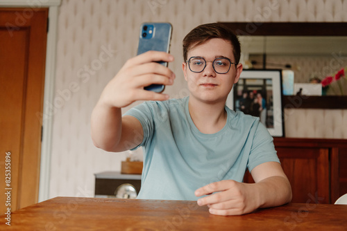Selfie Generation: Teenager Capturing a Moment photo