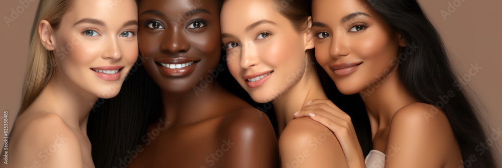 Grappa portrait of young people of different nationalities. Portrait of cheerful people of different nationalities. Grappa portrait of young people of different nationalities. Portrait of cheerful people of different nationalities.