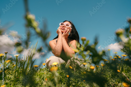 Thoughtful Gen Z asian teen portrait