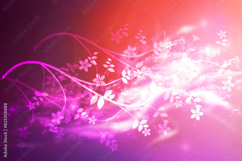 Greeting card template. Abstract festive blue white pink Happy spring greeting card with branches, flowers and leaves. Mothers day, valentine, wedding or other holidays. Greeting card template. Abstract festive blue white pink Happy spring greeting card with branches, flowers and leaves. Mothers day, valentine, wedding or other holidays.