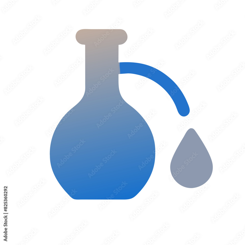 Transparent vector image of an olive oil bottle with a spout Transparent vector image of an olive oil bottle with a spout