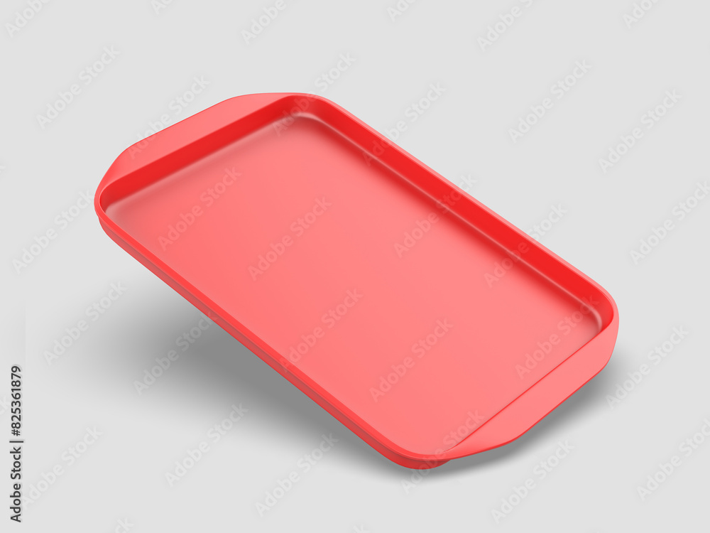 Blank multi purpose tray template 3d illustration. Blank multi purpose tray template 3d illustration.