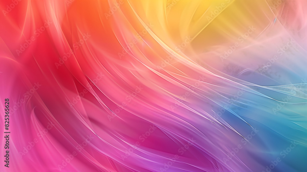 A Vibrant layered abstract background with flowing colors. Generative AI. A Vibrant layered abstract background with flowing colors. Generative AI.