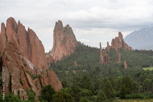 Picturesque view of the Garden of the Gods in Colorado Springs, USA. © Wirestock