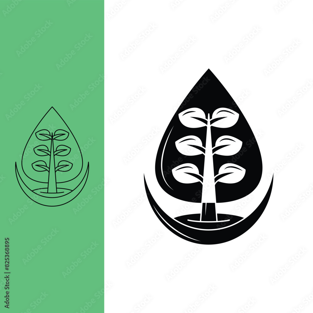 tree logo, trees have benefits for balancing the world, logo design template sign. monoline style and silhouette stylish. tree logo, trees have benefits for balancing the world, logo design template sign. monoline style and silhouette stylish.