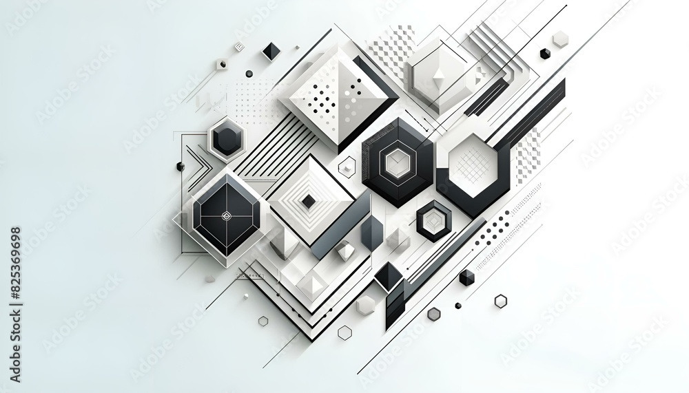 Obraz premium 幾何学模様の背景画像