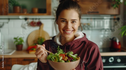 The Woman with Healthy Salad © HelenP