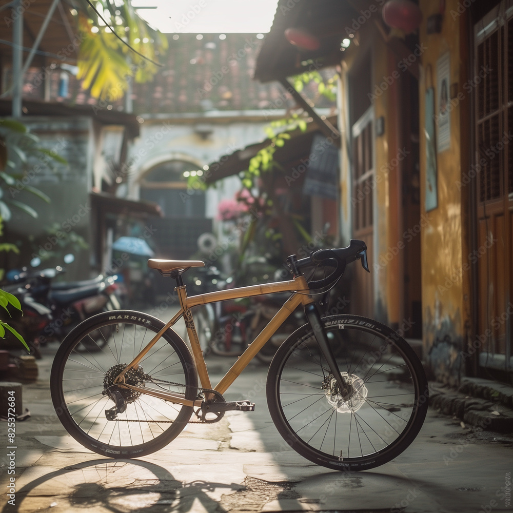 Bamboo Bike with a Green Low-Carbon Trail Initiative Bamboo Bike with a Green Low-Carbon Trail Initiative
