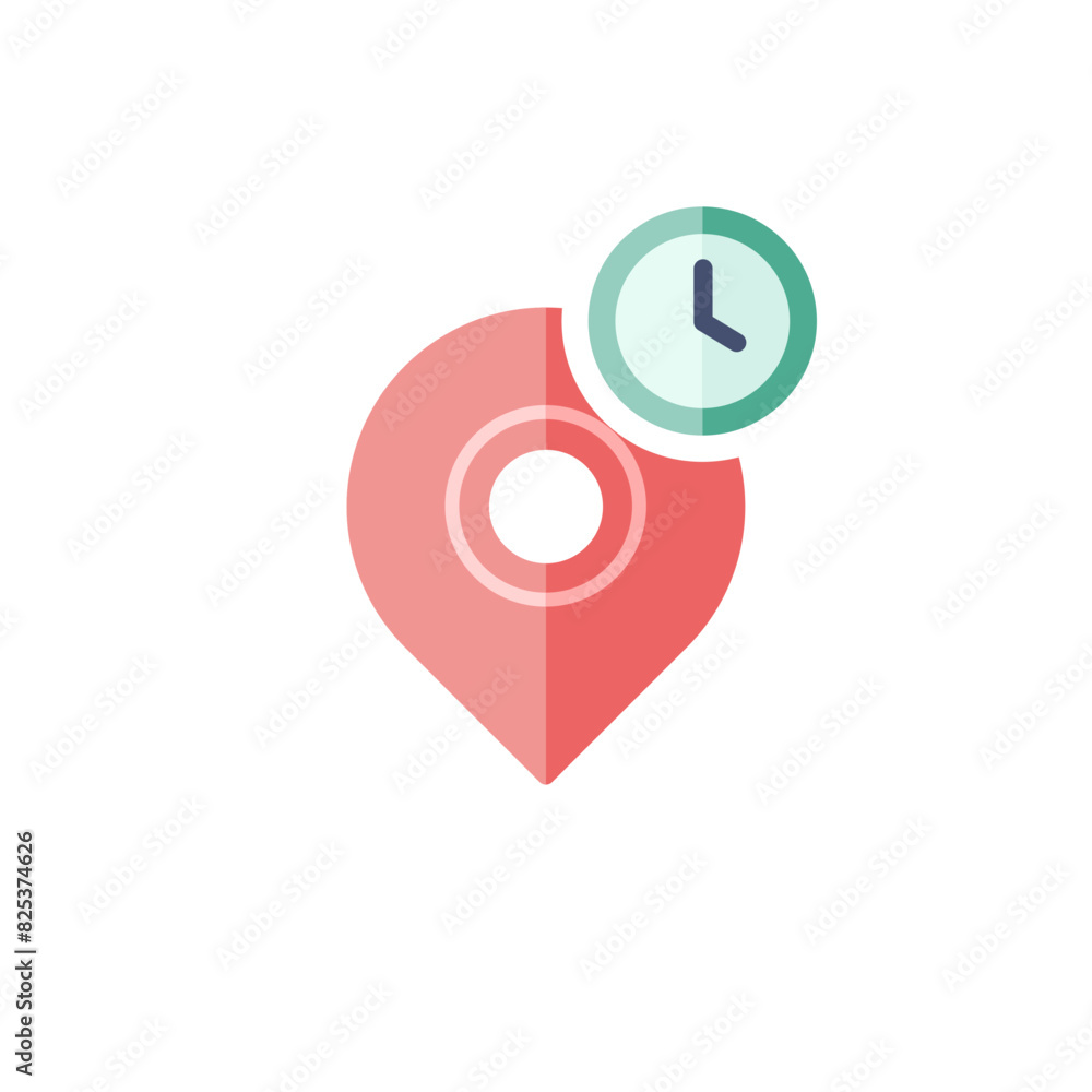 vector gps icon in flat design vector gps icon in flat design
