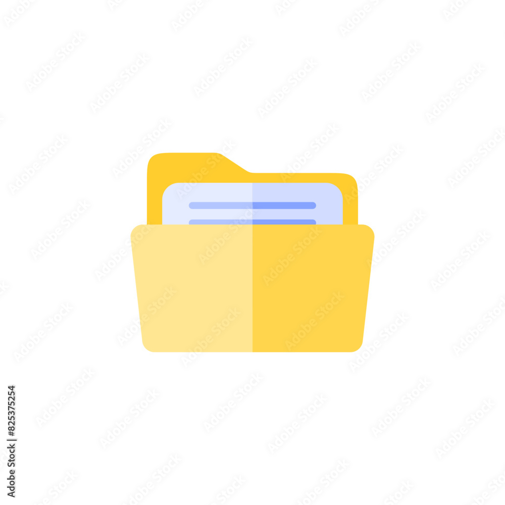 vector folder icon in flat design vector folder icon in flat design