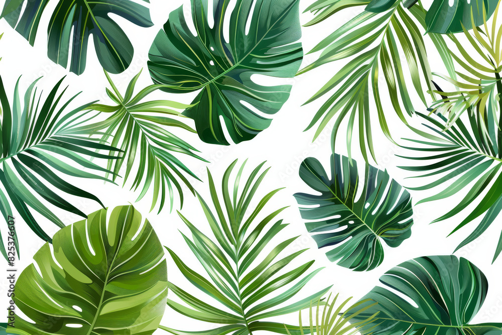 Whispering Canopy: A Serene Dance of Tropical Leaves