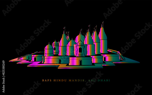 Hindu Temple of dubai icon, BAPS mandir.