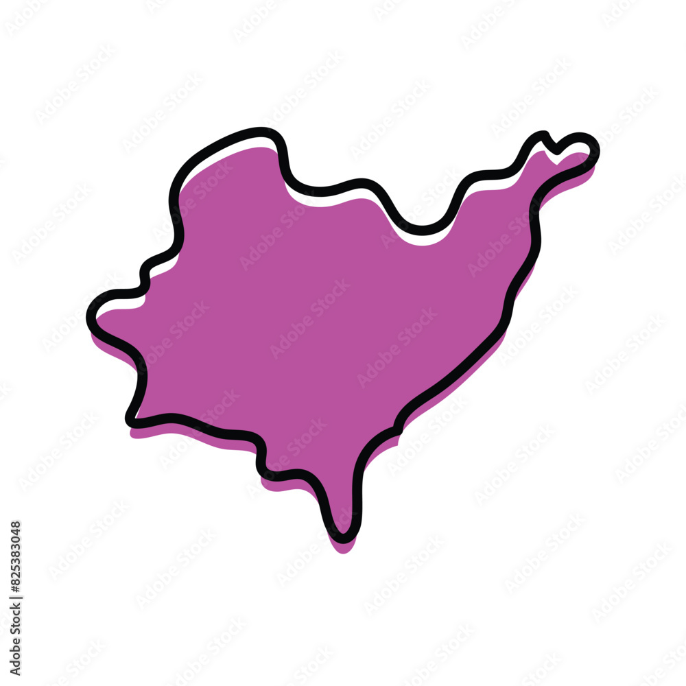 Azuay state map vector design. Azuay state map vector design.