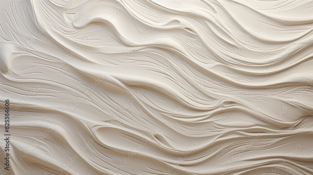 Close-up of White Wall With Wavy Lines Close-up of White Wall With Wavy Lines