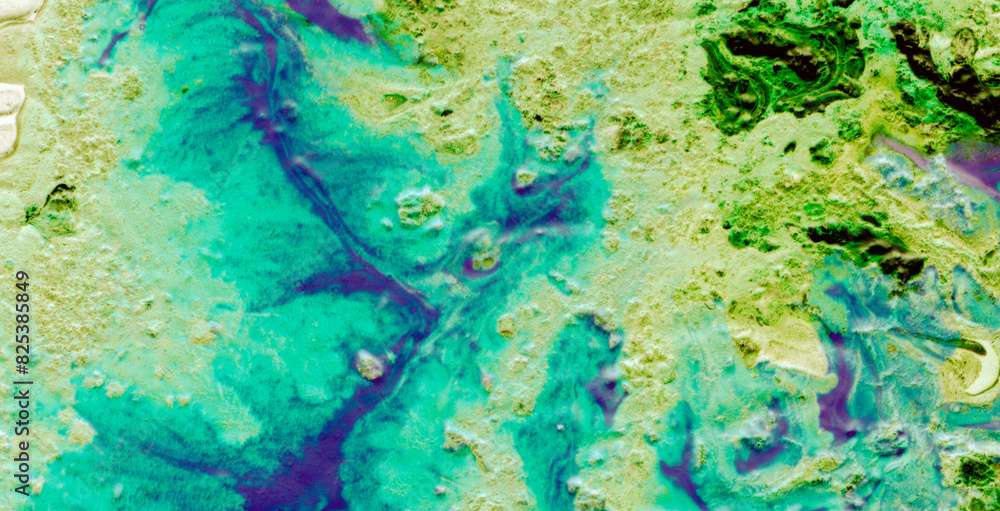 Naklejka premium Ink Symphony: Embracing the Mystical Aura of Liquid Art in Oil