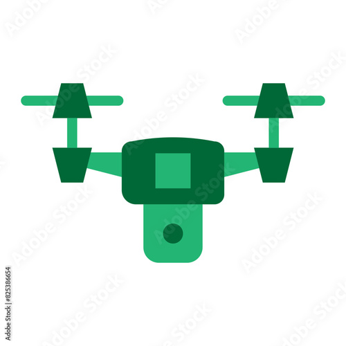 Quadrocopter Flat Icon Design