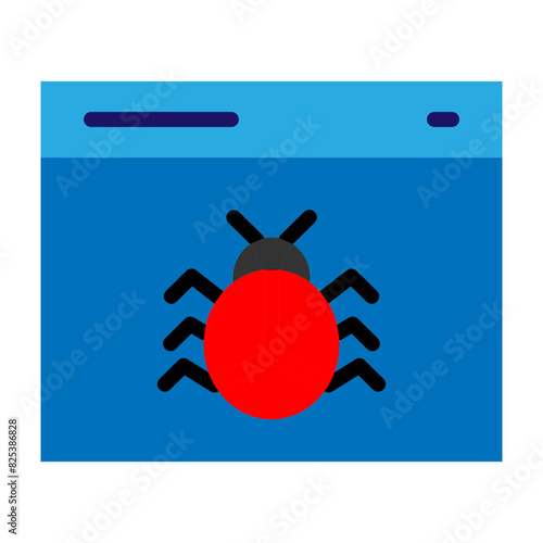Malware Flat Icon Design