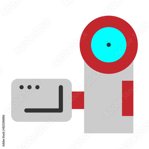 Camcorder Flat Icon Design