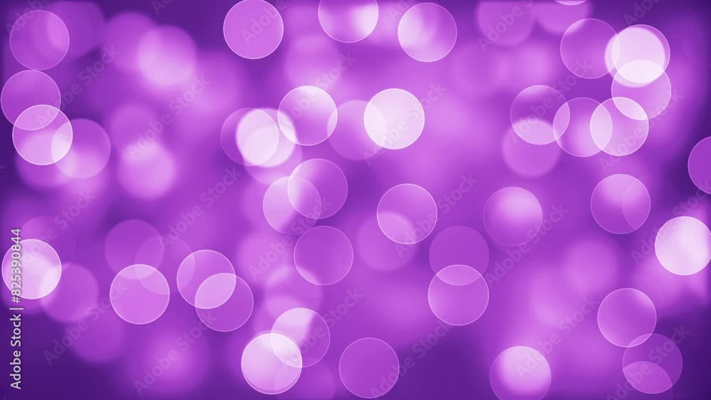 Purple Light Bokeh Background. Abstract Circles on a Blurry Soft Background. Looped video. Purple Light Bokeh Background. Abstract Circles on a Blurry Soft Background. Looped video.