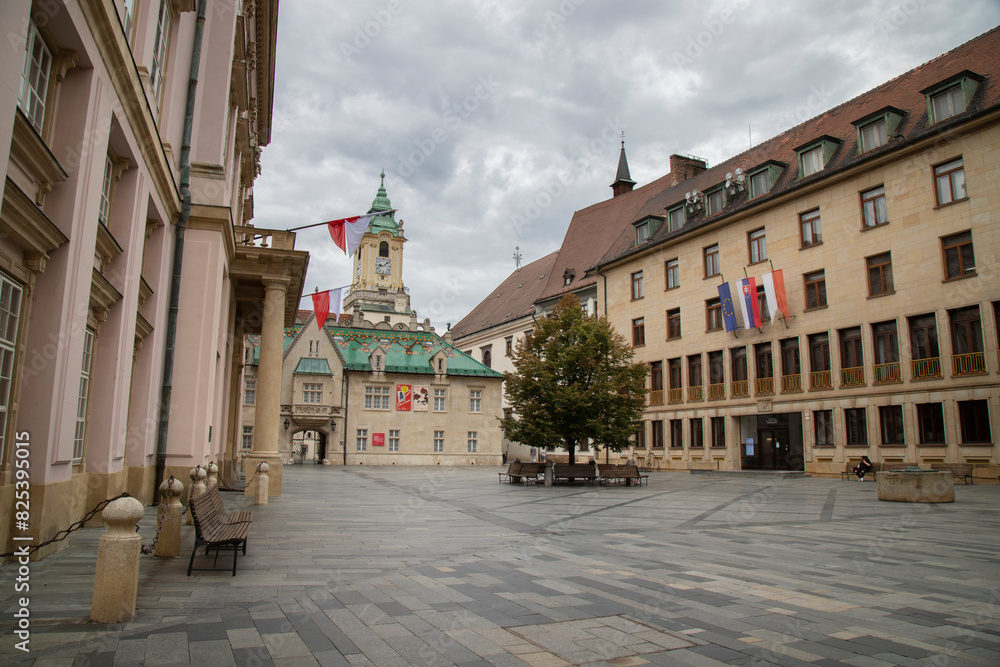 Charming courtyard in historic Bratislava