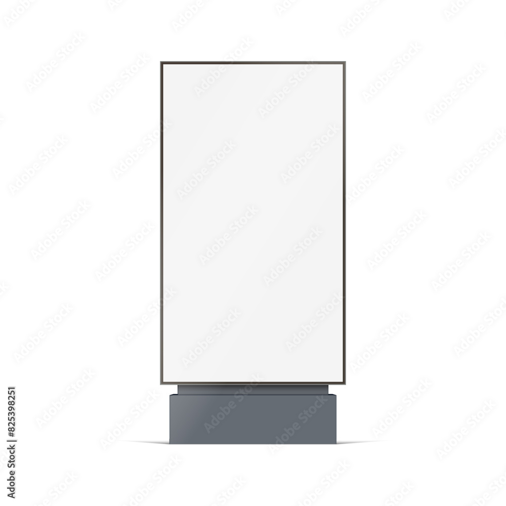 pylon banner mock up. blank billboard isolated on white pylon banner mock up. blank billboard isolated on white