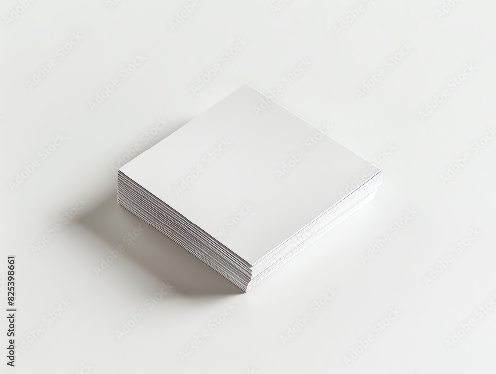 Stack of blank white business cards on a white background. Stack of blank white business cards on a white background.