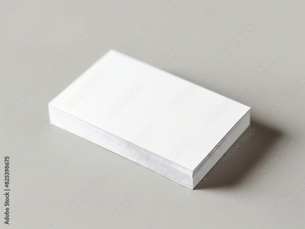 Stack of blank white business cards on a white background. Stack of blank white business cards on a white background.