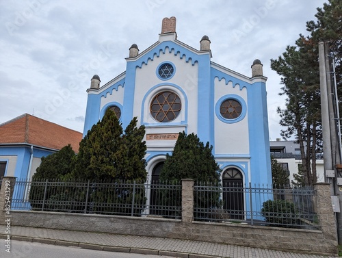 Photography Facade of a synagogue in Nove Zamky. Slovakia