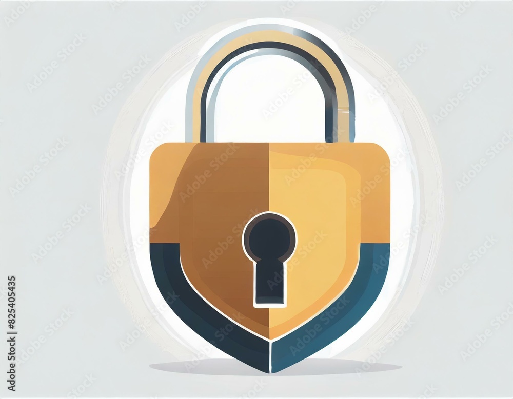 vector lock icon on white background, logo, safety vector lock icon on white background, logo, safety